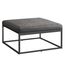SONGMICS HOME LUIZ Kollektion-Couchtisch quadratisch, Wohnzimmertisch, Oberteil wendbar, Beistelltisch, Sitzhocker, Stahlrahmen bis 300 kg belastbar, für Wohnzimmer, Taubengrau LOM077G01, 78x78x40cm