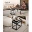 SONGMICS Home LUIZ Kollektion - Sitzhocker rechteckig, Schminkhocker, Fußhocker, Oberteil wendbar, Hocker, Beistelltisch bis 300 kg belastbar, Schlafzimmer Wohnzimmer Flur, Taubengrau LOM079G01