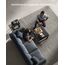 SONGMICS Home LUIZ Kollektion - Sitzhocker rechteckig, Schminkhocker, Fußhocker, Oberteil wendbar, Hocker, Beistelltisch bis 300 kg belastbar, Schlafzimmer Wohnzimmer Flur, tintenschwarz LOM079B01