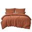 RUIKASI Bettwäsche 200x200 Orange 3teilig - Polyester Mikrofaser Bettwäsche-Sets Oeko-TEX, Bettbezüge 200 x 200cm + 2 Kissenbezüge 80x80cm mit Reißverschluss, Weich und Bügelfrei