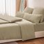 RUIKASI Bettwäsche 135x200 Khaki 4teilig - Polyester Mikrofaser Bettwäsche-Sets Oeko-TEX, 2 Bettbezüge 135x200cm + 2 Kissenbezüge 80x80cm mit Reißverschluss, Weich und Bügelfrei