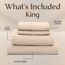 Utopia Bedding Bettwäsche-Set für King-Size-Bett, 4-teilig, gebürstete Mikrofaser, schrumpft und lichtbeständig, pflegeleicht (King-Size-Bett, Beige)