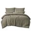 RUIKASI Bettwäsche Taupe 200x220 3teilig - Polyester Mikrofaser Bettwäsche-Sets Oeko-TEX, Bettbezüge 200 x 220cm + 2 Kissenbezüge 80x80cm mit Reißverschluss, Weich und Bügelfrei