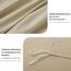 RUIKASI Bettwäsche 135x200 Khaki 4teilig - Polyester Mikrofaser Bettwäsche-Sets Oeko-TEX, 2 Bettbezüge 135x200cm + 2 Kissenbezüge 80x80cm mit Reißverschluss, Weich und Bügelfrei