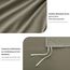RUIKASI Bettwäsche Taupe 155x220 2teilig - Polyester Mikrofaser Bettwäsche-Sets Oeko-TEX, Bettbezüge 155 x 220cm + Kissenbezüge 80x80cm mit Reißverschluss, Weich und Bügelfrei