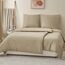 RUIKASI Bettwäsche 135x200 Khaki 4teilig - Polyester Mikrofaser Bettwäsche-Sets Oeko-TEX, 2 Bettbezüge 135x200cm + 2 Kissenbezüge 80x80cm mit Reißverschluss, Weich und Bügelfrei