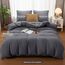 Utopia Bedding Bettwäsche 200x200 Set - Mikrofaser Bettbezug 200x200 cm + 2 Kissenbezüge 80x80 cm - Grau