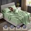 Utopia Bedding Bettwäsche-Set mit tiefen Taschen für King-Size-Bett, passend für Matratzen bis zu 53,3 cm, 4-teiliges Bettlaken, weich, kühlend, farbecht und schrumpffrei, Salbeigrün