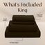Utopia Bedding Bettwäsche-Set für Kingsize-Bett, 4-teilig, gebürstete Mikrofaser, schrumpft und lichtbeständig, pflegeleicht (Kingsize, Braun)