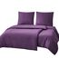 RUIKASI Bettwäsche 135x200 Lila 4teilig - Dunkel Violett Bettwäsche-Sets Oeko-TEX, 2 Bettbezüge 135x200cm + 2 Kissenbezüge 80x80cm mit Reißverschluss, Weich und Bügelfrei