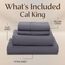 Utopia Bedding California King Bettwäsche-Set, 4-teilig, gebürstete Mikrofaser, schrumpft und verblasst Nicht, pflegeleicht (California King, Grau)