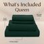 Utopia Bedding Queen-Bettwäsche-Set – 4-teiliges Bettwäsche-Set – gebürstete Mikrofaser – schrumpffrei und lichtbeständig – pflegeleicht (Queen, Smaragd)