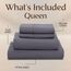 Utopia Bedding Queen-Bettwäsche-Set – 4-teiliges Bettwäsche-Set – gebürstete Mikrofaser – schrumpffrei und lichtbeständig – pflegeleicht (Queen, Grau)