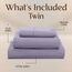 Utopia Bedding Bettwäsche-Set für Doppelbett, 3-teilig, gebürstete Mikrofaser, schrumpft und lichtbeständig, pflegeleicht (Doppelbett, Lavendel)