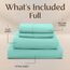 Utopia Bedding Bettwäsche-Set – 4-teiliges Bettwäsche, gebürstete Mikrofaser, schrumpft und verblasst Nicht, pflegeleicht (voll, Spa-Blau)