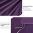 RUIKASI Bettwäsche 135x200 Lila 4teilig - Dunkel Violett Bettwäsche-Sets Oeko-TEX, 2 Bettbezüge 135x200cm + 2 Kissenbezüge 80x80cm mit Reißverschluss, Weich und Bügelfrei