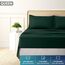 Utopia Bedding Bettwäscheset, gebürstete Mikrofaser, weiche Bettlaken für Queensize-Bett, enthält 1 Bettbezug, 1 Spannbetttuch und 2 Kissenbezüge, tiefer Umschlag, Smaragdgrün