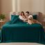 Utopia Bedding Queensize-Bettwäsche-Set – 4-teiliges Bettwäsche, gebürstete Mikrofaser, schrumpft und verblasst Nicht, pflegeleicht (Queen, Blaugrün)
