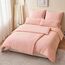 RUIKASI Bettwäsche 135x200 4teilig Rosa - Pink Mikrofaser Bettwäsche-Sets Oeko-TEX, 2 Bettbezüge 135x200cm + 2 Kissenbezüge 80x80cm mit Reißverschluss, Weich und Bügelfrei
