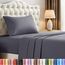 Utopia Bedding Twin XL Bettlaken – 3-teilige Bettwäsche – gebürstete Mikrofaser – schrumpffrei und lichtbeständig – pflegeleicht (Twin XL Twin Extra Lang Grau)