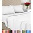 Utopia Bedding Bettwäscheset, gebürstete Mikrofaser, weiche Bettlaken für Queensize-Bett, enthält 1 Bettbezug, 1 Spannbetttuch und 2 Kissenbezüge, tiefer Umschlag, Weiß