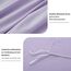 RUIKASI Bettwäsche 200x200 Lavendel 3teilig - Hell Violett Mikrofaser Bettwäsche-Sets Oeko-TEX, Bettbezüge 200 x 200cm + 2 Kissenbezüge 80x80cm mit Reißverschluss, Weich und Bügelfrei