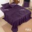 Utopia Bedding Bettwäsche-Set, 4-teilig, gebürstete Mikrofaser, schrumpft und verblasst Nicht, pflegeleicht (voll, lila)