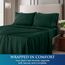 Utopia Bedding Bettwäscheset, gebürstete Mikrofaser, weiche Bettlaken für Queensize-Bett, enthält 1 Bettbezug, 1 Spannbetttuch und 2 Kissenbezüge, tiefer Umschlag, Smaragdgrün