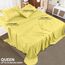 Utopia Bedding Queensize-Bettwäsche-Set, 4-teilig, gebürstete Mikrofaser, schrumpft und verblasst Nicht, pflegeleicht (Queen-Size-Bett, Gelb)