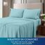 Utopia Bedding Queen-Size-Bettlaken-Set, gebürstete Mikrofaser, weiche Bettwäsche für Queen-Size-Bett, enthält 1 Spannbetttuch, 1 Flachbett und 2 Kissenbezüge, Tiefe Tasche (Spa Blue)