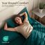 Utopia Bedding Bettwäsche-Set für Kingsize-Betten, 4-teilig, gebürstete Mikrofaser, schrumpft und verblasst Nicht, pflegeleicht (Kingsize, Blaugrün)