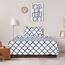 Utopia Bedding Bettwäsche-Set für Doppelbett, weiche Mikrofaser, 3-teilig, mit 38,1 cm tiefer Tasche, pflegeleicht, gebürstete Mikrofaser, Vierpass-Design, Weiß