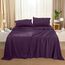 Utopia Bedding Bettwäsche-Set, 4-teilig, gebürstete Mikrofaser, schrumpft und verblasst Nicht, pflegeleicht (voll, lila)