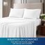 Utopia Bedding Bettwäscheset, gebürstete Mikrofaser, weiche Bettlaken für Queensize-Bett, enthält 1 Bettbezug, 1 Spannbetttuch und 2 Kissenbezüge, tiefer Umschlag, Weiß