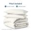 Bare Home Bettbezug-Set für Doppelbett, Premium-Bettwäsche-Set 1800, ultraweich, leicht, kühlender Bettbezug, Bettbezug mit 2 Kissenbezügen (Doppelbett, cremefarben)