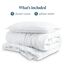 Bare Home Sandgewaschenes Bettbezug- und Kissenbezug-Set, Einzelbett, Premium 1800, ultraweich, leicht, kühlender Bettbezug, Bettbezug mit 1 Kissenbezug (Einzelbett, Sandwaschweiß)