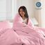Bare Home Bettbezug-Set für Super-King-Size-Betten – Premium 1800 ultraweiches Bettbezug-Set – leicht – kühlender Bettbezug – Bettbezug mit 2 Kissenbezügen (Super-King-Size-Bett, Hellrosa)