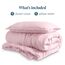 Bare Home Sandgewaschenes Bettbezug- und Kissenbezug-Set, Einzelbett, Premium 1800, ultraweich, leicht, kühlender Bettbezug, Bettbezug mit 1 Kissenbezug (Einzelbett, Sandwash Dusty Pink)