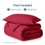 Bare Home Bettbezug-Set für Einzelbett, Premium-Bettwäsche-Set 1800, ultraweich, leicht, kühlend, mit 1 Kissenbezug (Einzelbett, Rot)