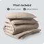 Bare Home Sandwashed Bettbezug und Kissenbezug Set – Super King Size – Premium 1800 Ultra weich – leicht – kühlender – Bettbezug mit 2 Kissenbezügen (Super-Kingsize, sandgewaschener Kieselstein)