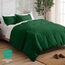 Bare Home Bettbezug-Set für Doppelbett, hochwertiges 1800er-Bettwäsche-Set, leicht, kühlender Bettbezug, Bettbezug mit 2 Kissenbezügen (Doppelbett, Waldgrün)
