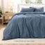 Bare Home Bettbezug-Set für Doppelbett, Premium-Bettwäsche-Set 1800, ultraweich, leicht, kühlender Bettbezug, Bettbezug mit 2 Kissenbezügen (Doppelbett, Sandwash Bering Sea)