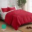 Bare Home - Super King Size-Bettbezug und 2 Kissenbezüge, hochwertige und leichte Qualität, Fadenzahl 1800, Super-King-Size, Rot