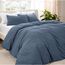 Bare Home Sandwashed Bettbezug und Kissenbezug Set – Super King Size – Premium 1800 Ultra weich – leicht – kühlender – Bettbezug mit 2 Kissenbezügen (Super Kingsize, sandgewaschenes Bering Sea)
