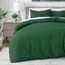 Bare Home Bettbezug-Set für Doppelbett, hochwertiges 1800er-Bettwäsche-Set, leicht, kühlender Bettbezug, Bettbezug mit 2 Kissenbezügen (Doppelbett, Waldgrün)