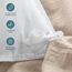Bare Home Sandwashed Bettbezug und Kissenbezug Set – Super King Size – Premium 1800 Ultra weich – leicht – kühlender – Bettbezug mit 2 Kissenbezügen (Super-Kingsize, sandgewaschener Kieselstein)