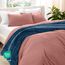 Bare Home Sandgewaschenes Bettbezug und Kissenbezug-Set – Super-King-Size-Größe – Premium 1800 Ultra weich – leicht – kühlender – 2 Kissenbezügen (Super-Kingsize, sandgewaschene Dusty Rose)