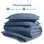 Bare Home Bettbezug-Set für King-Size-Betten – Premium 1800 ultraweiches Bettbezug-Set – leicht – kühlender Bettbezug – Bettbezug mit 2 Kissenbezügen (Kingsize, Sandwash Bering Sea)
