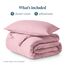 Bare Home Premium 1800 Ultraweiches Bettwäsche-Set – Einzelbett, leicht, kühlend – Bettbezug mit 1 Kissenbezug (Einzelbett, Hellrosa)