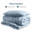 Bare Home Bettbezug-Set für Einzelbett, hochwertiges 1800er-Bettwäsche-Set, leicht, kühlender Bettbezug, Bettbezug mit 1 Kissenbezug (Einzelbett, Sandwash Dusty Blue)